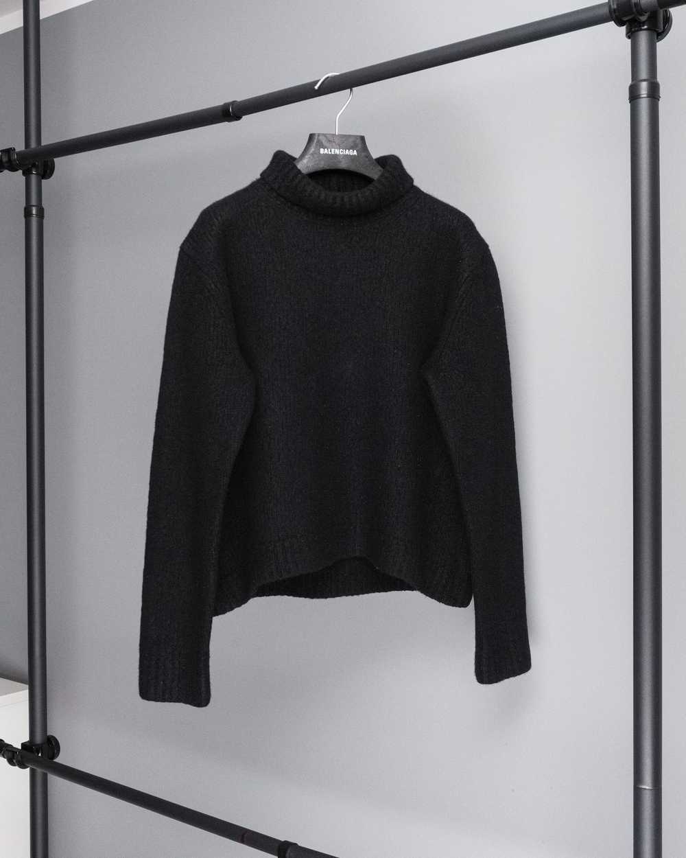 Acne Studios Acne studios black knit wool turtlen… - image 1