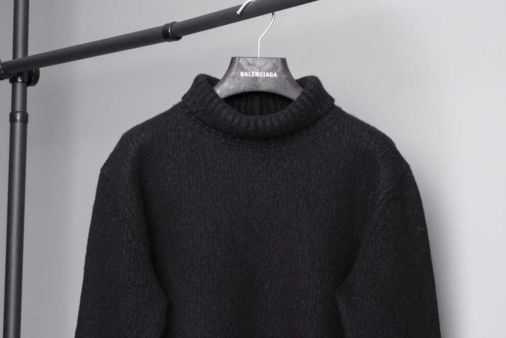 Acne Studios Acne studios black knit wool turtlen… - image 2