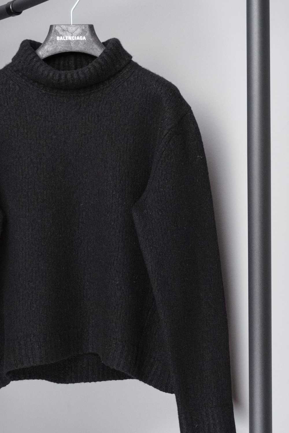 Acne Studios Acne studios black knit wool turtlen… - image 3