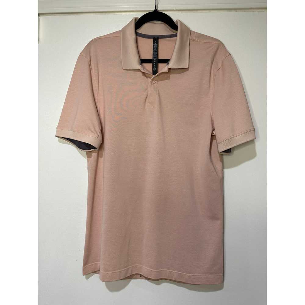Lululemon Mens Size Medium Golf Polo Shirt Light … - image 1