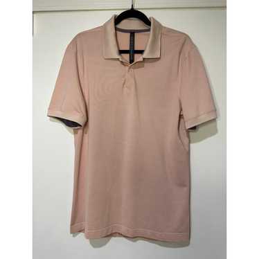 Lululemon Mens Size Medium Golf Polo Shirt Light … - image 1