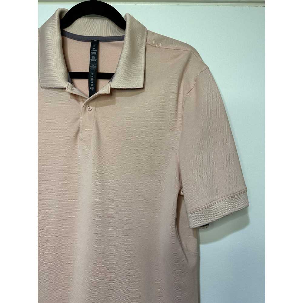 Lululemon Mens Size Medium Golf Polo Shirt Light … - image 4