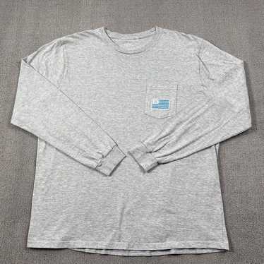 Huk Shirt Adult Extra Large Gray Long Sleeve Perf… - image 1
