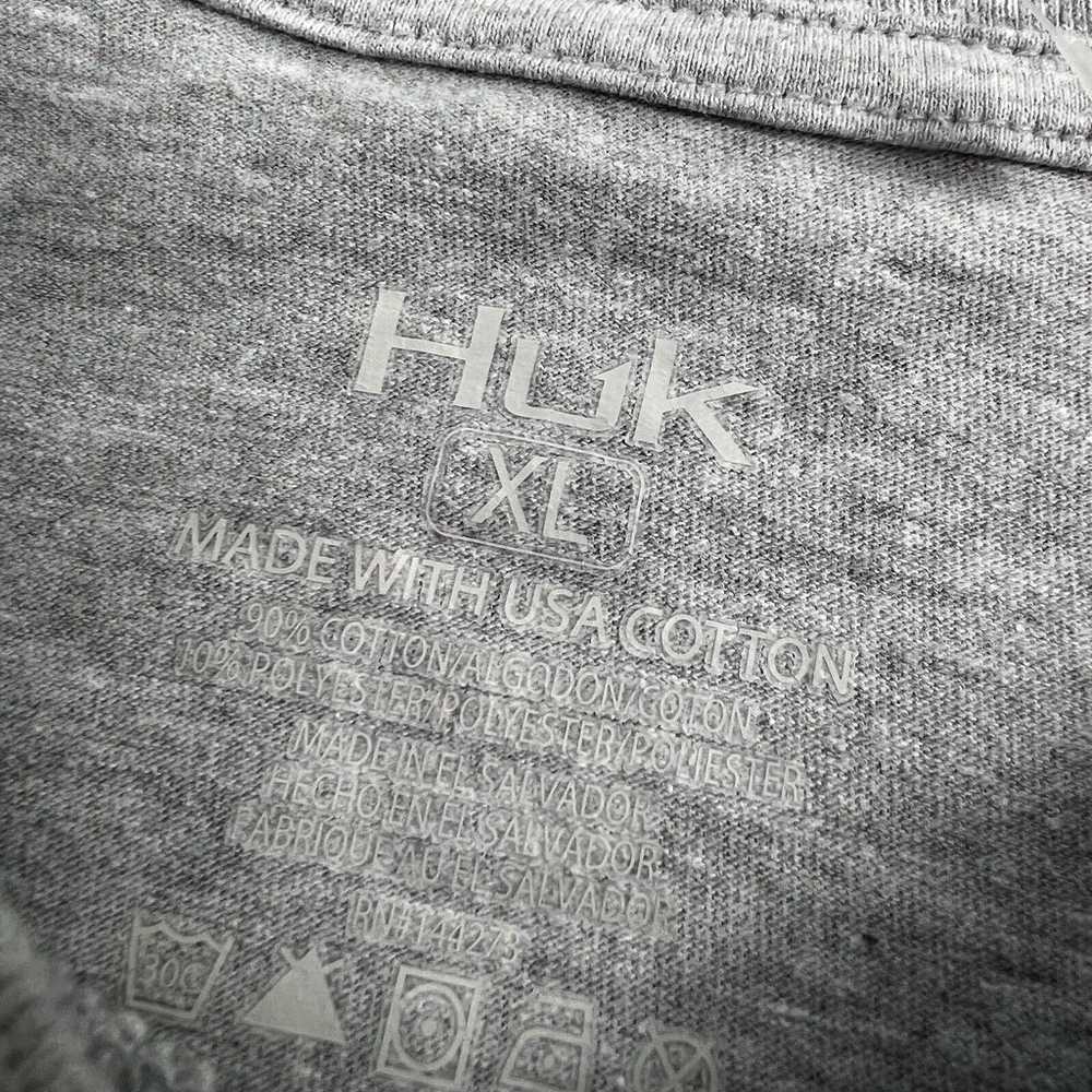 Huk Shirt Adult Extra Large Gray Long Sleeve Perf… - image 7