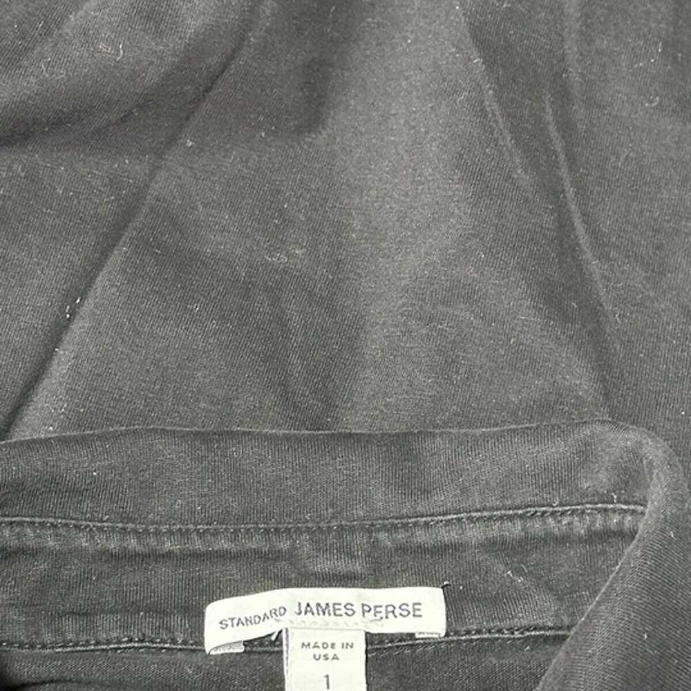 James Perse Polo Shirt 1 / Small Mens Black Short… - image 6