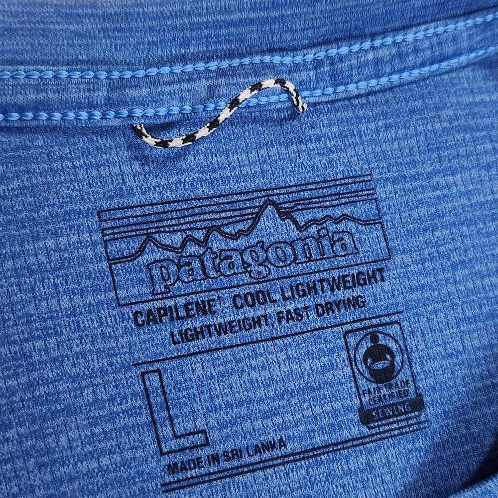 Patagonia Shirt Large Men Blue Capilene Cool Ligh… - image 3