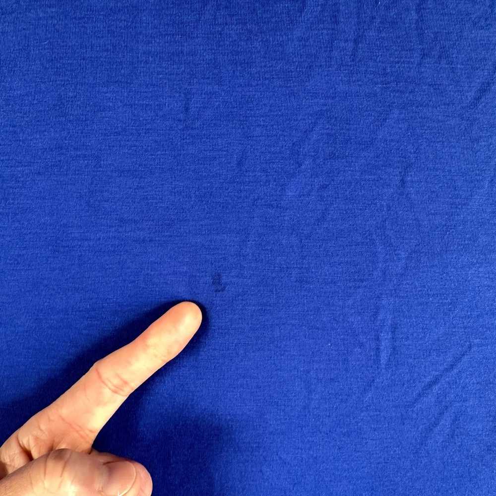 Psycho Bunny Shirt Men's XL Blue V Neck Tee Long … - image 4