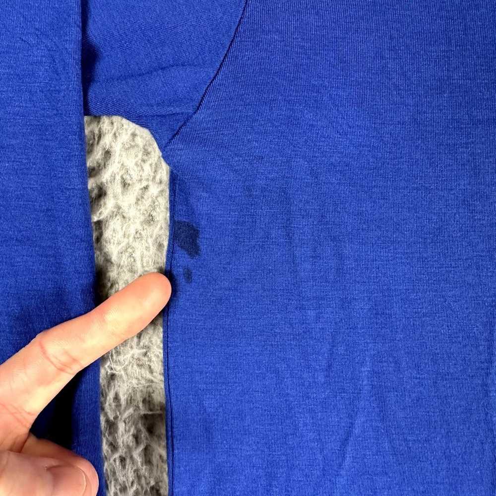 Psycho Bunny Shirt Men's XL Blue V Neck Tee Long … - image 5