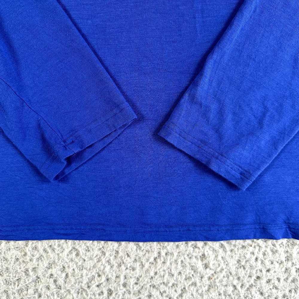 Psycho Bunny Shirt Men's XL Blue V Neck Tee Long … - image 6
