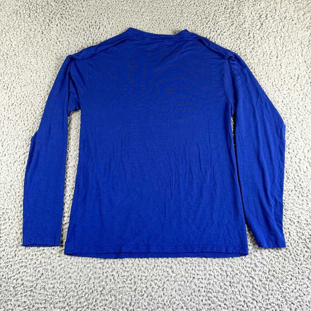 Psycho Bunny Shirt Men's XL Blue V Neck Tee Long … - image 8