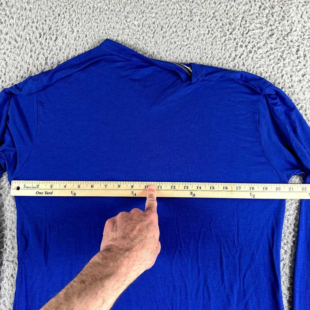 Psycho Bunny Shirt Men's XL Blue V Neck Tee Long … - image 9