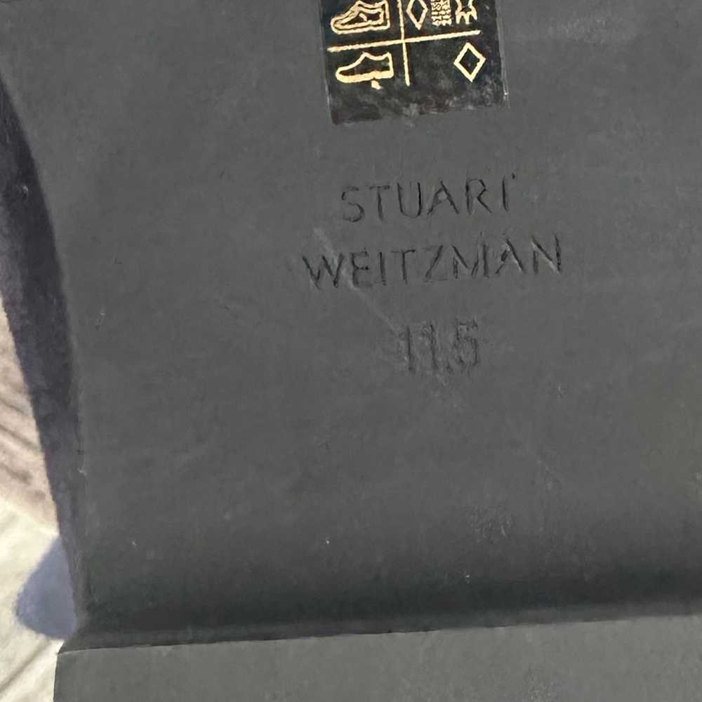 Stuart Weitzman Navy Suede Boots sz 7.5 - image 10