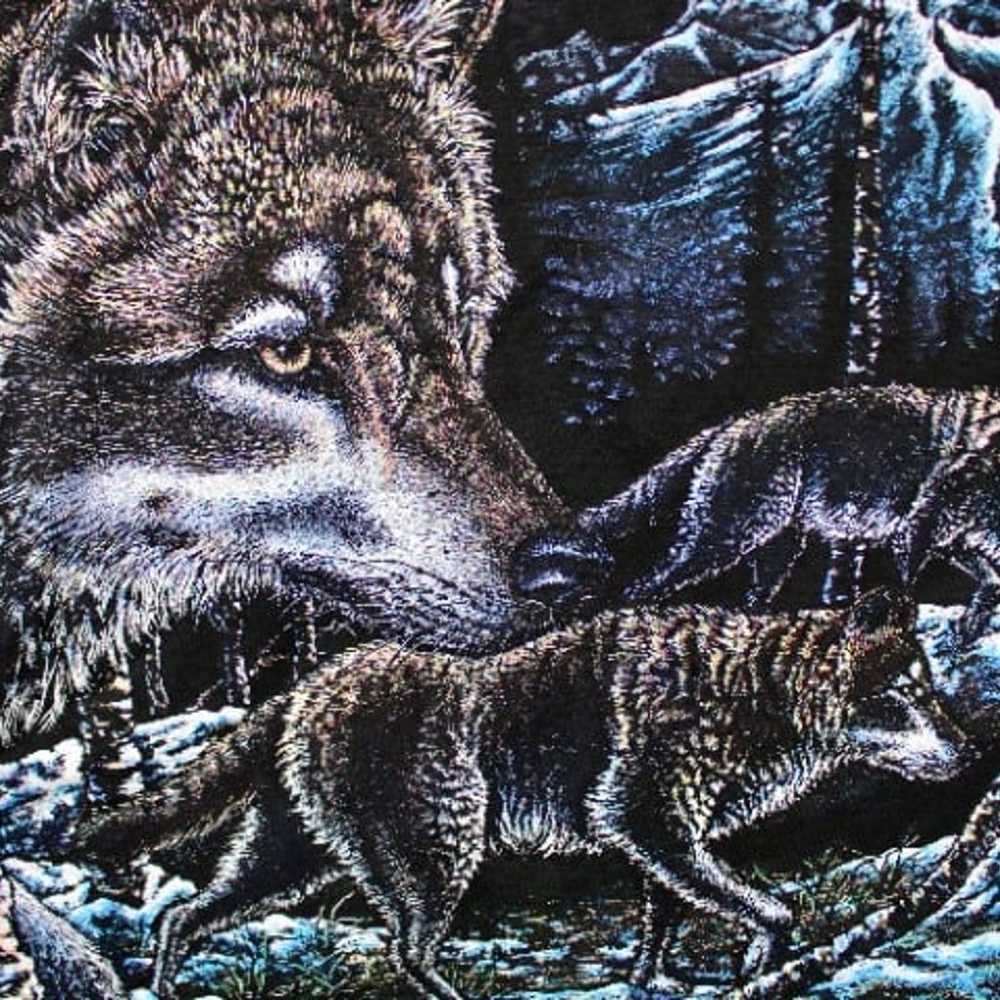 Vintage Wolves Nature 1993 T-Shirt - image 3