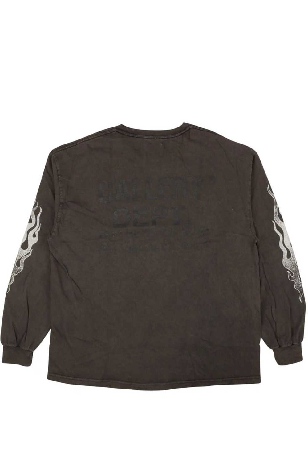 Gallery Dept. Grey Flames Logo Long Sleeve T-Shir… - image 3