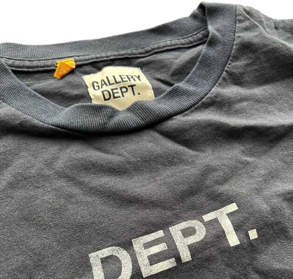 Gallery Dept. Grey Flames Logo Long Sleeve T-Shir… - image 4