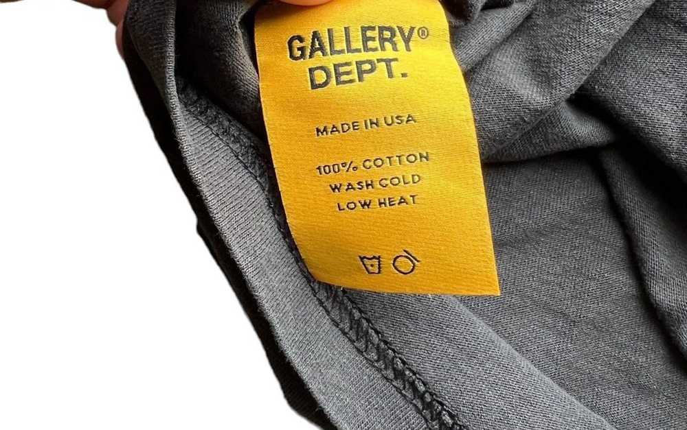 Gallery Dept. Grey Flames Logo Long Sleeve T-Shir… - image 5