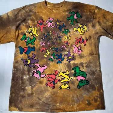 Grateful Dead Spiral Bears The Mountain Tie Dye T… - image 1