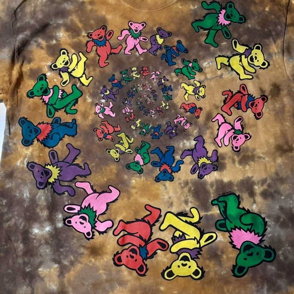 Grateful Dead Spiral Bears The Mountain Tie Dye T… - image 2