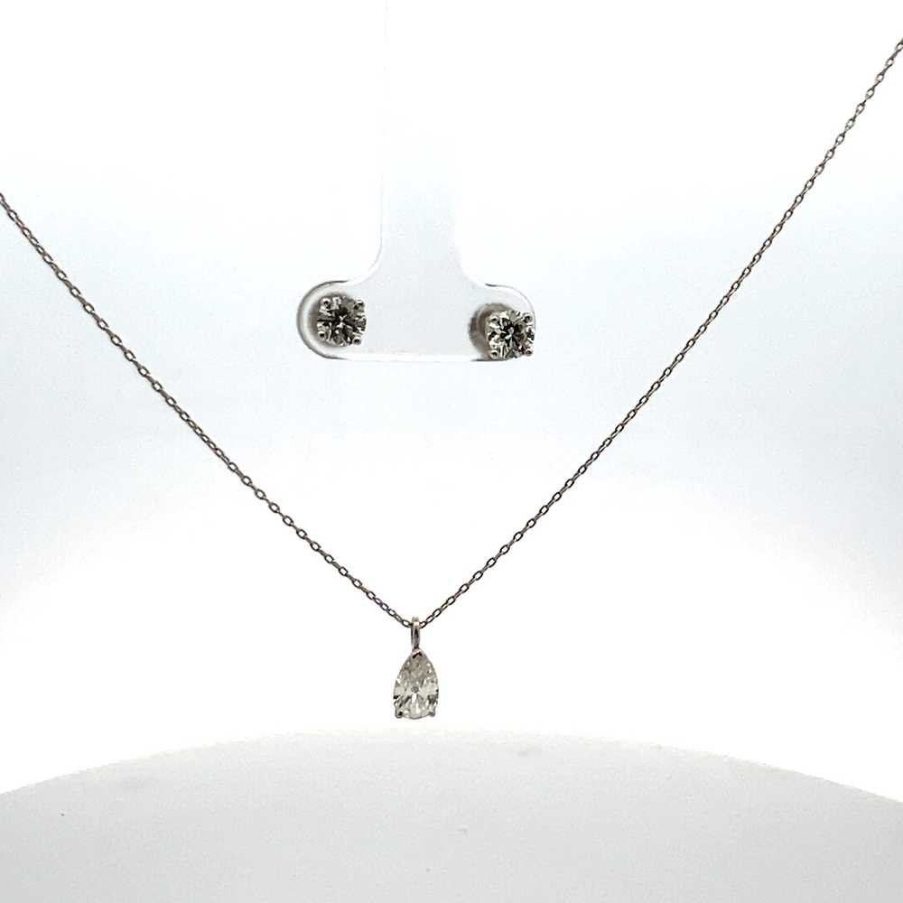 Tiffany & Co. 1.76 Carat Diamond Platinum Necklac… - image 1