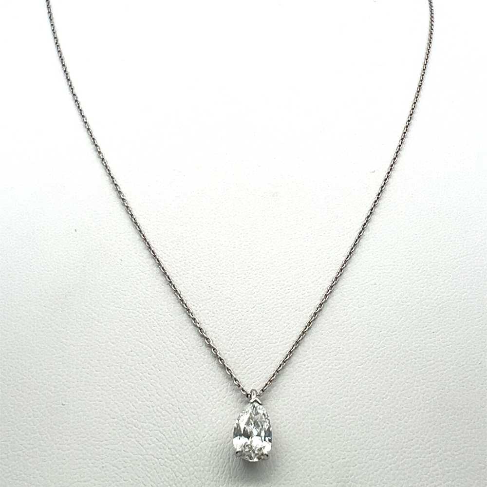 Tiffany & Co. 1.76 Carat Diamond Platinum Necklac… - image 6