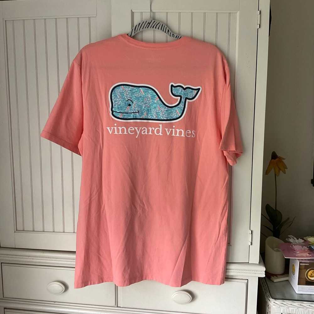 Men’s Vineyard Vines Coral Whale Pocket T-Shirt - image 2