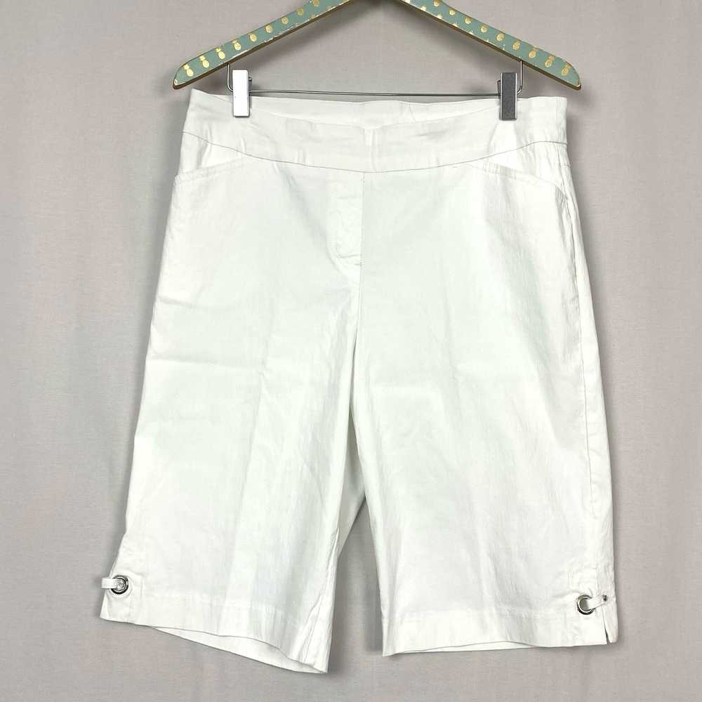 Soft Surroundings Shorts Womens large white Bermu… - image 1