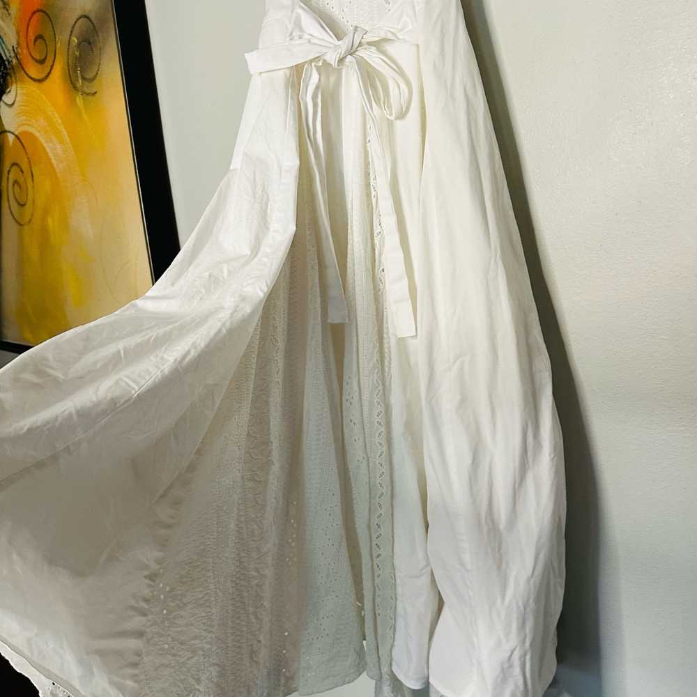 Marissa Webb White Cotton Poplin Sleeveless Butto… - image 9
