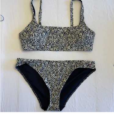 Everlane Square-Neck Renew Bikini Top and Hipster… - image 1