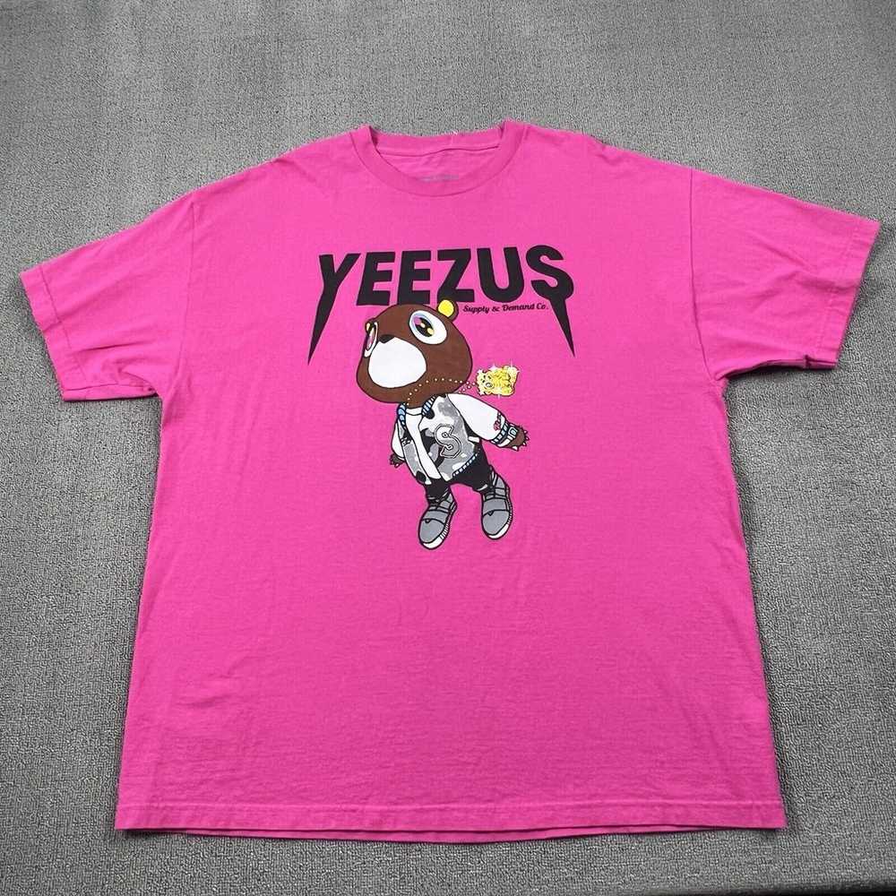 Yeezus Shirt Adult 2XL XXL Pink Short Sleeve Supp… - image 1