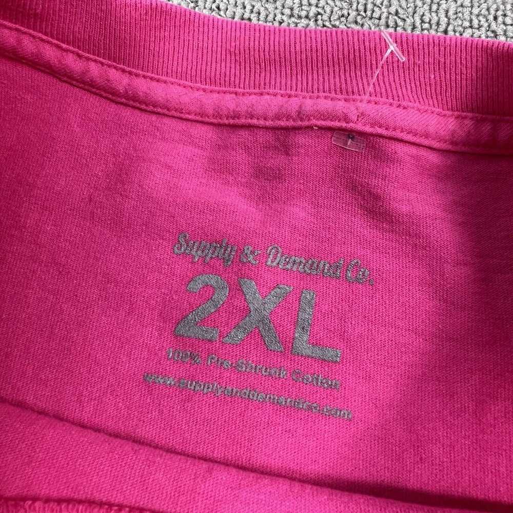 Yeezus Shirt Adult 2XL XXL Pink Short Sleeve Supp… - image 7