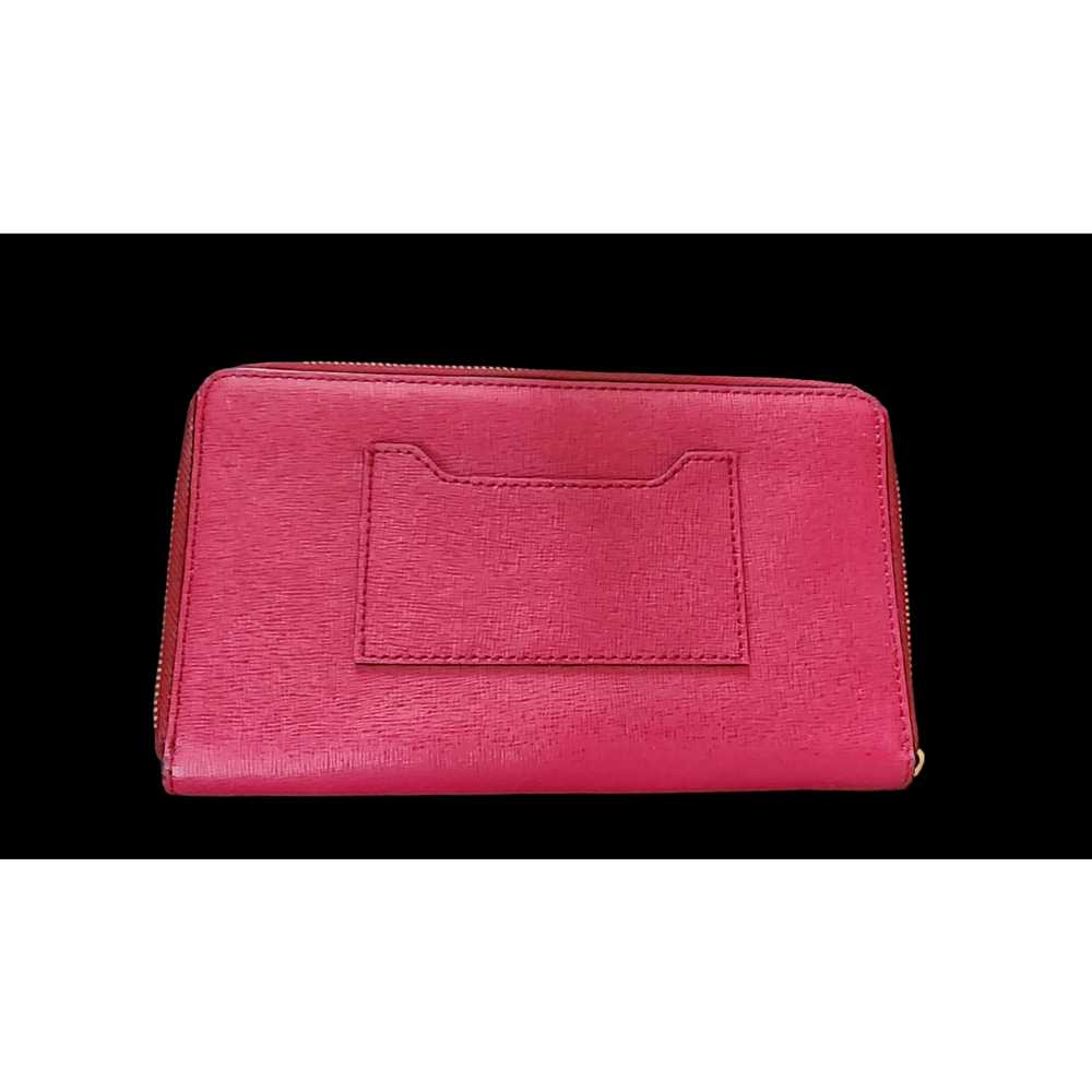 Coach New York red cross grain leather wallet clu… - image 2