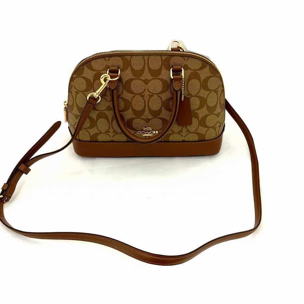 COACH F27853 2Way Handbag Shoulder Bag Signature … - image 2