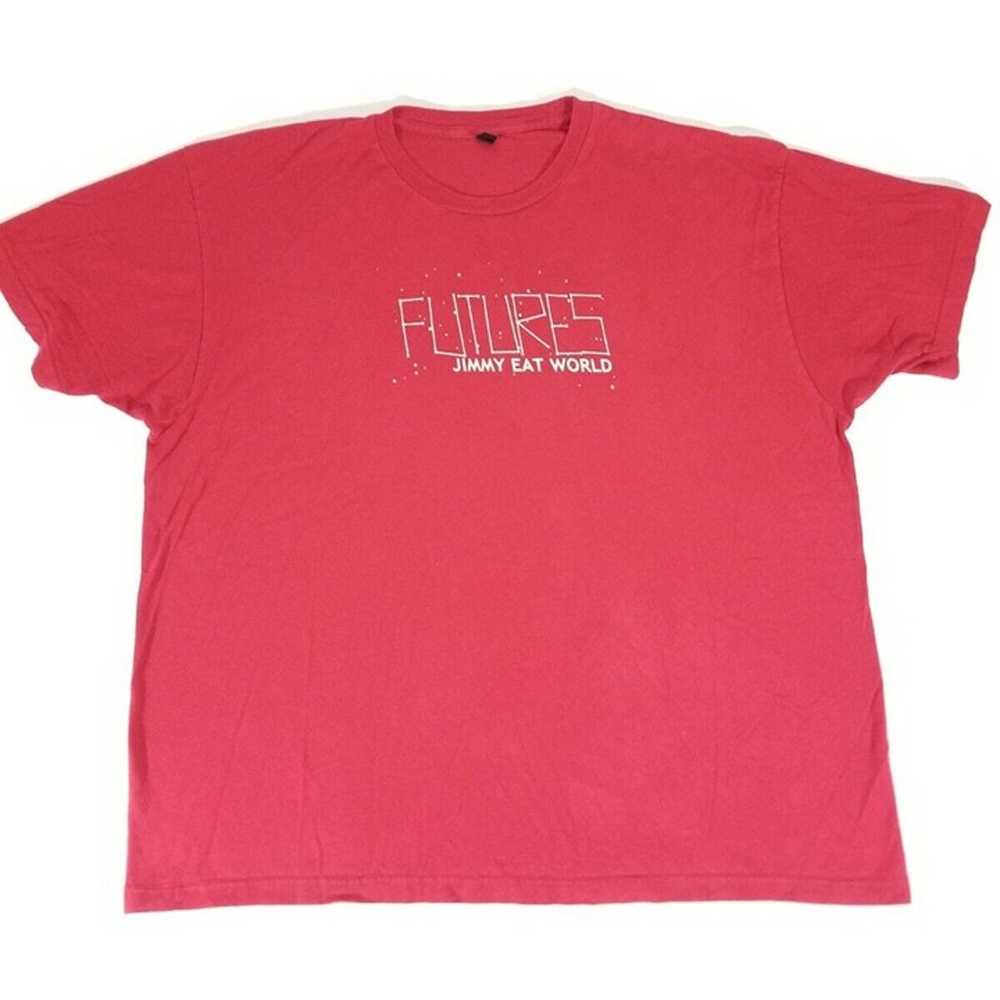 Vintage Jimmy Eat World Futures T Shirt 2004 Red … - image 1