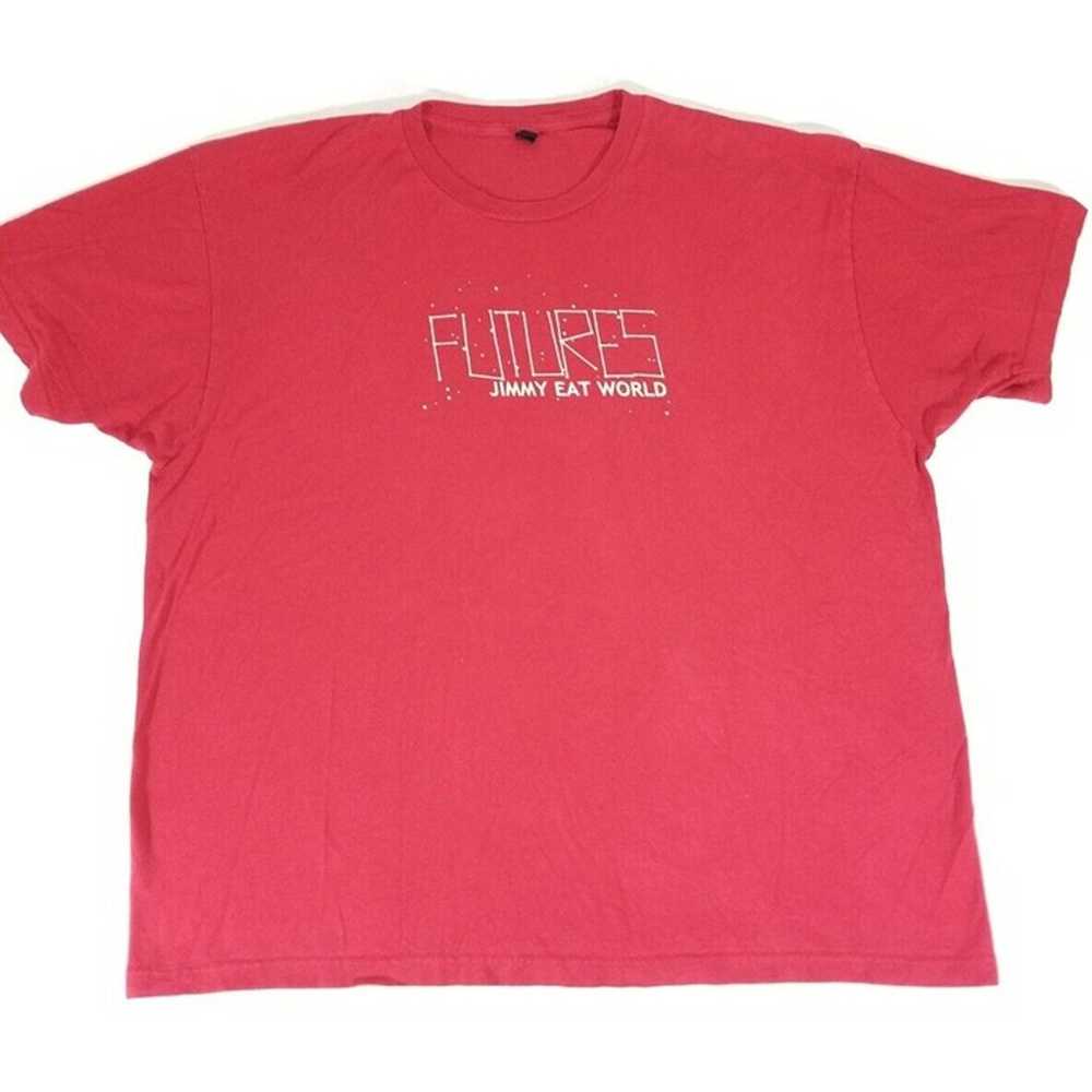 Vintage Jimmy Eat World Futures T Shirt 2004 Red … - image 2