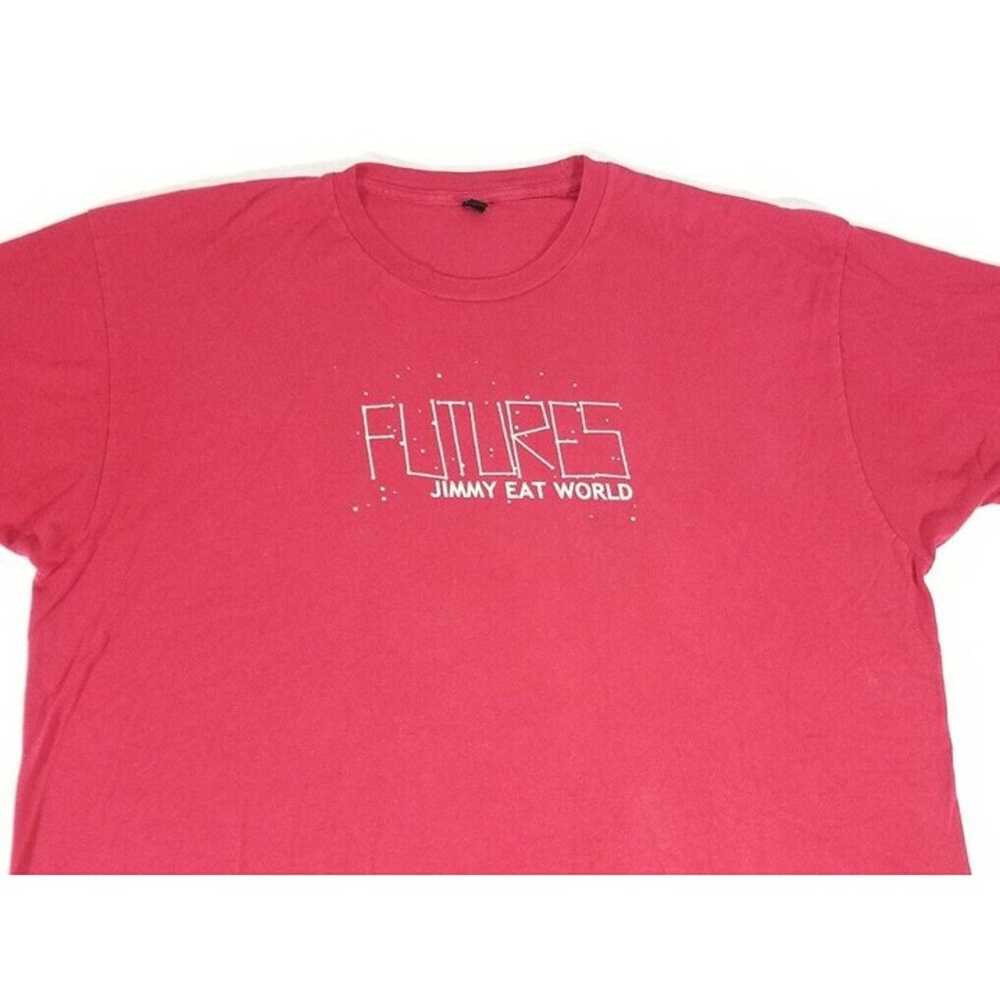 Vintage Jimmy Eat World Futures T Shirt 2004 Red … - image 3