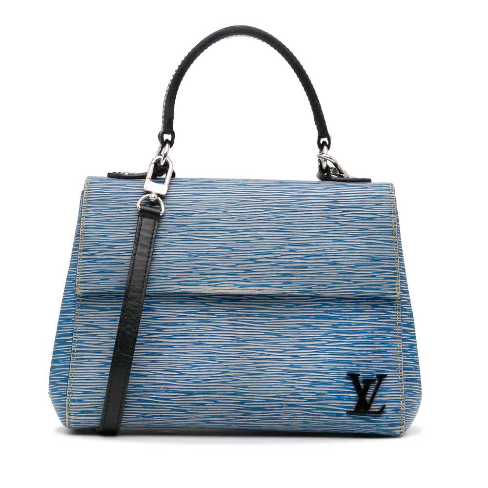 Blue Louis Vuitton Epi Denim Cluny BB Satchel - image 2