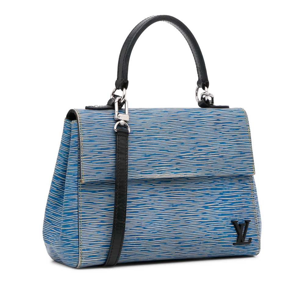Blue Louis Vuitton Epi Denim Cluny BB Satchel - image 3