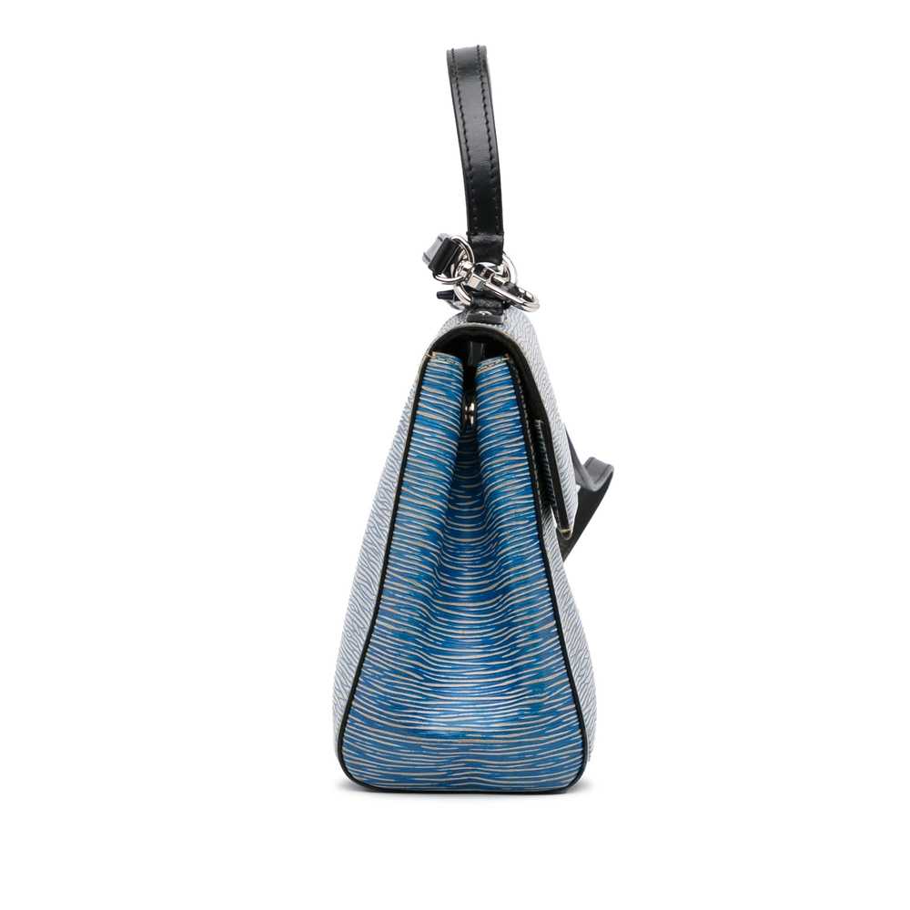 Blue Louis Vuitton Epi Denim Cluny BB Satchel - image 4