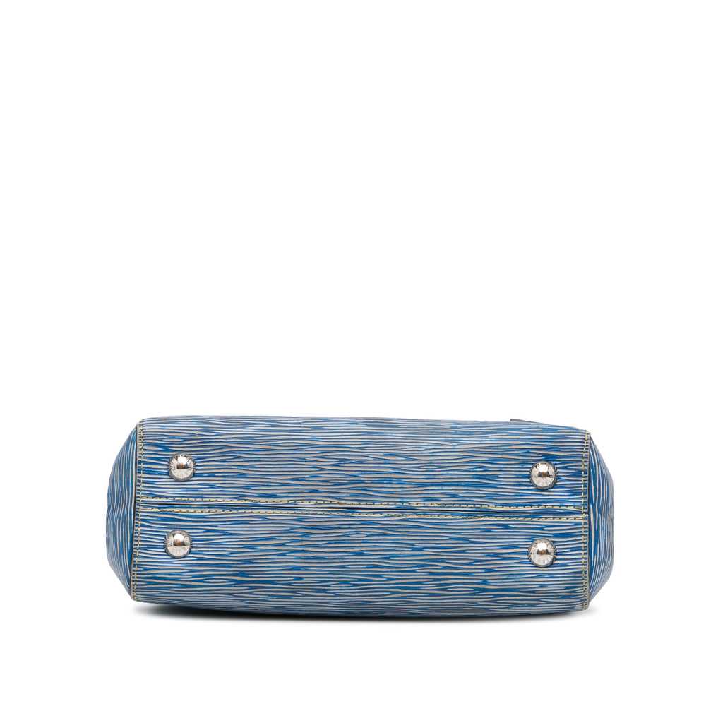 Blue Louis Vuitton Epi Denim Cluny BB Satchel - image 6
