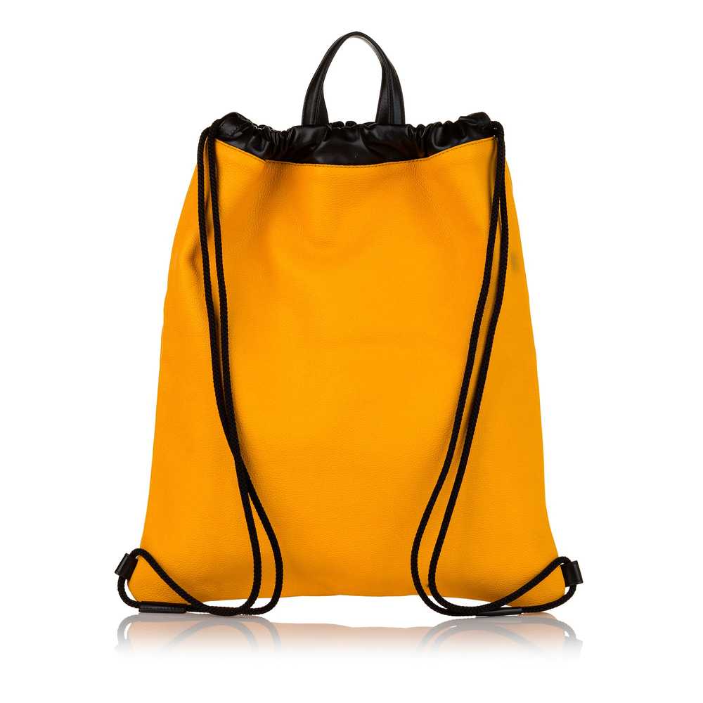 Yellow Gucci Coco Capitan Logo Drawstring Backpack - image 3