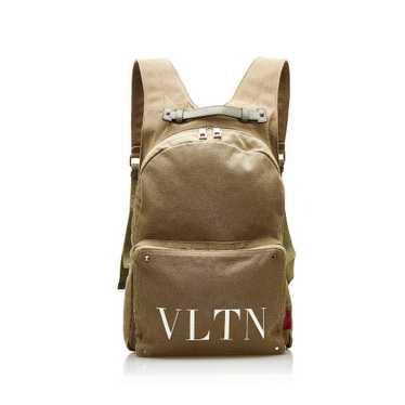 Green Valentino VLTN Canvas Backpack