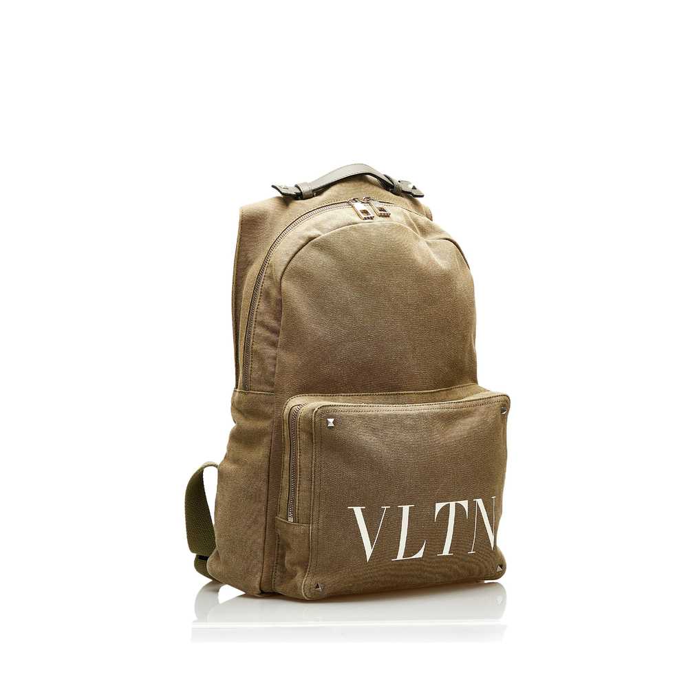 Green Valentino VLTN Canvas Backpack - image 2