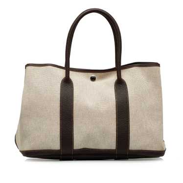 Brown Hermes Garden Party PM Tote Bag