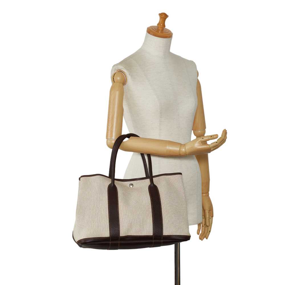 Brown Hermes Garden Party PM Tote Bag - image 9