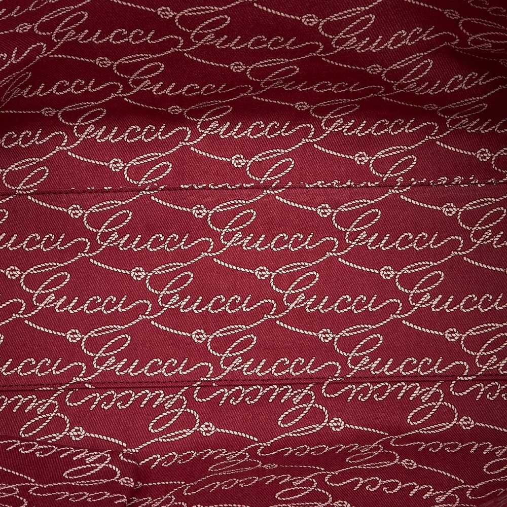 Pink Gucci Web Canvas Tote Bag - image 5