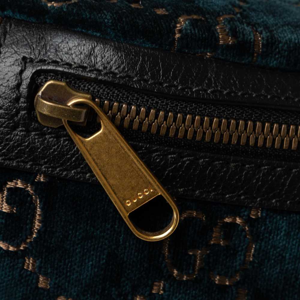 Blue Gucci GG Velvet Ophidia Belt Bag - image 9