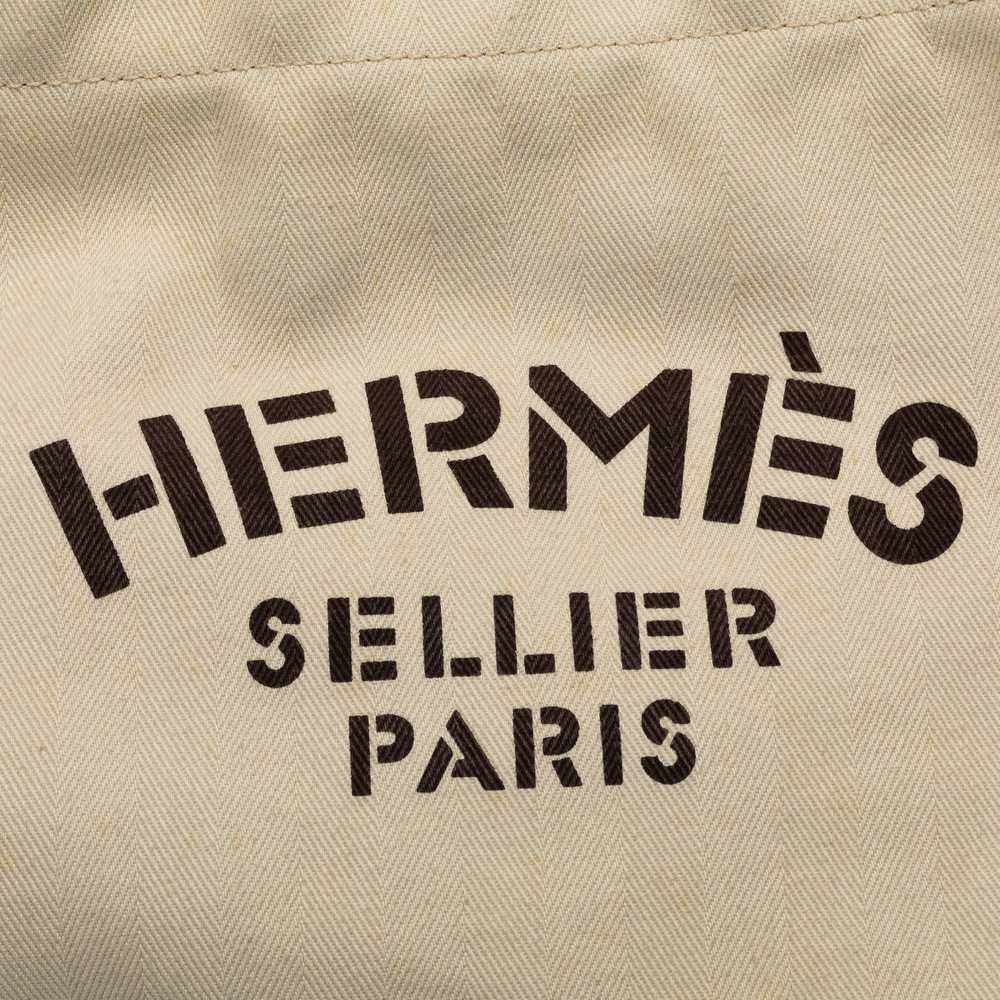 Beige Hermès Toile Fourre Tout du Cavalier Carrya… - image 7