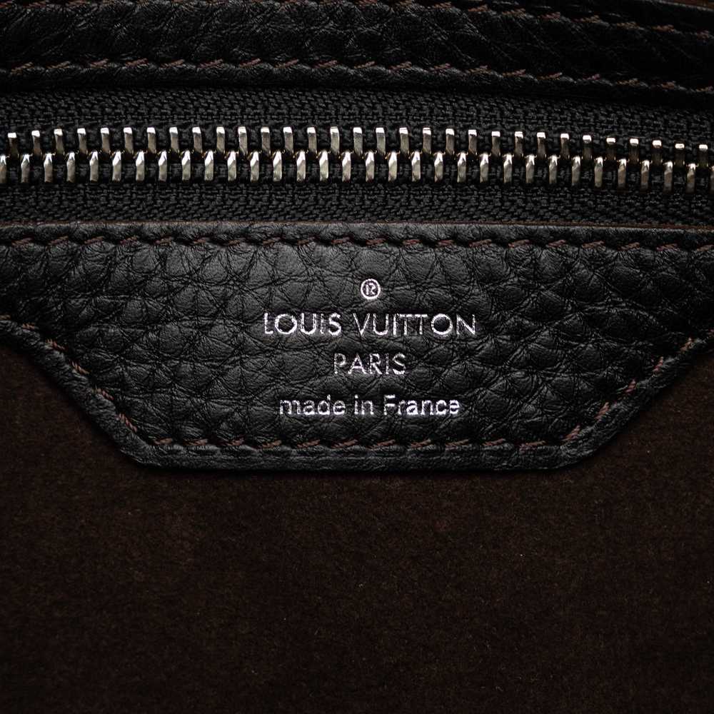 Black Louis Vuitton Monogram Mahina Selene PM Sat… - image 7