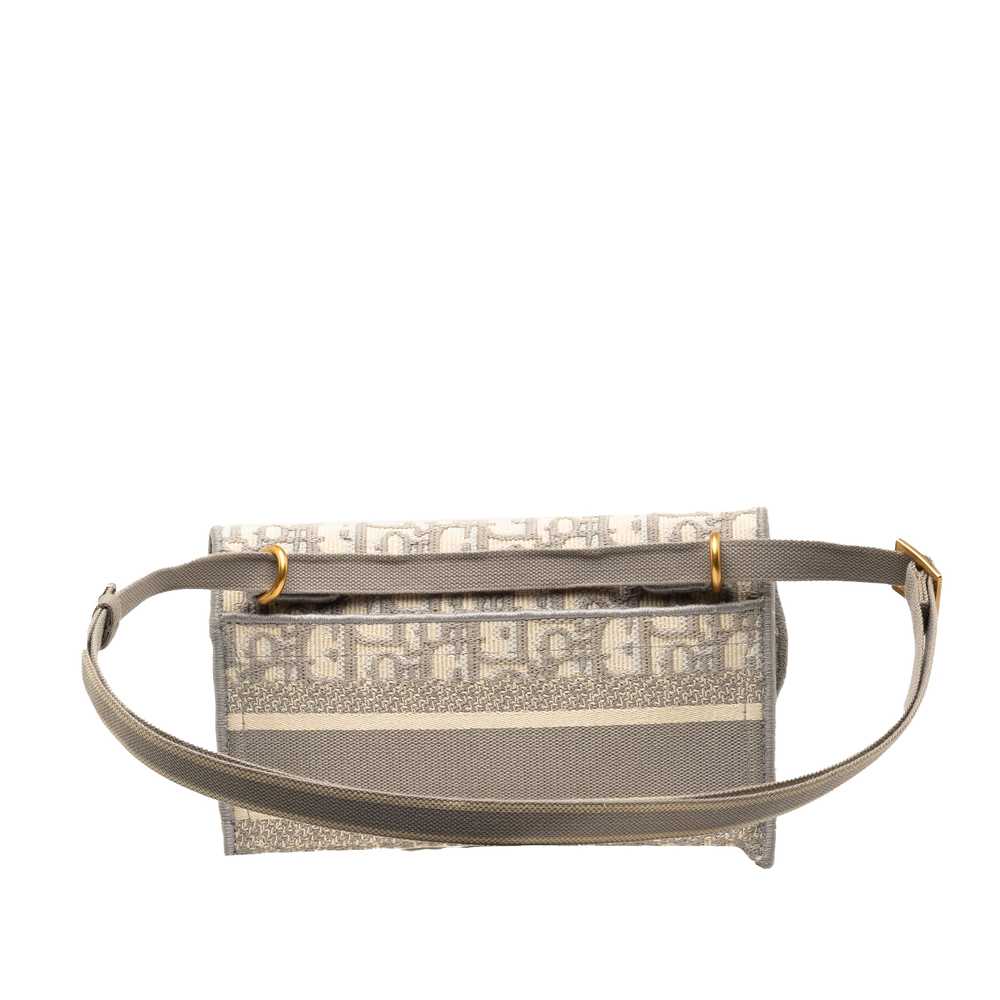 Gray Dior Oblique Saddle Slim Belt Pouch - image 3