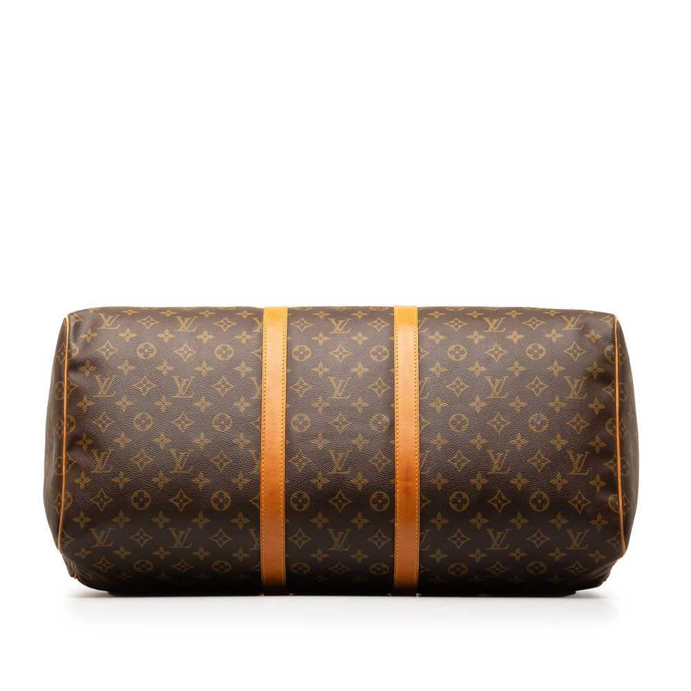 Brown Louis Vuitton Monogram Keepall 55 Travel Bag - image 4